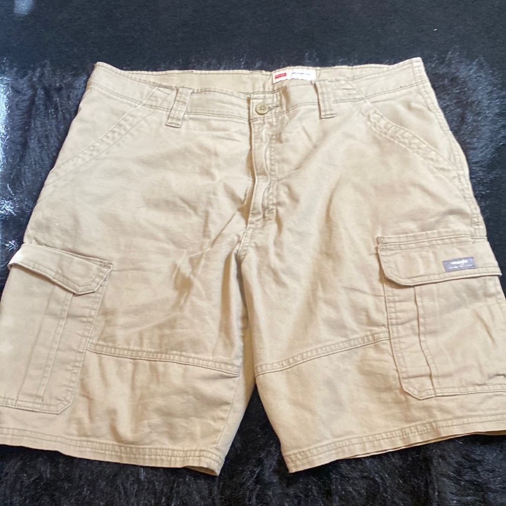 Wrangler shorts one pair black one out tan